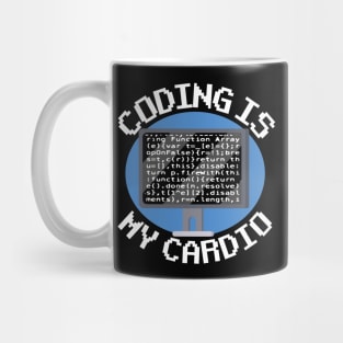 Coding Is My Cardio Funny Programmer Coder Gift Mug